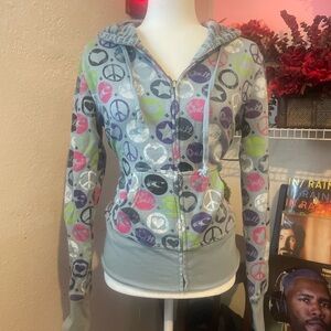 O'Neill Gray and Multicolor Women's Hoodie